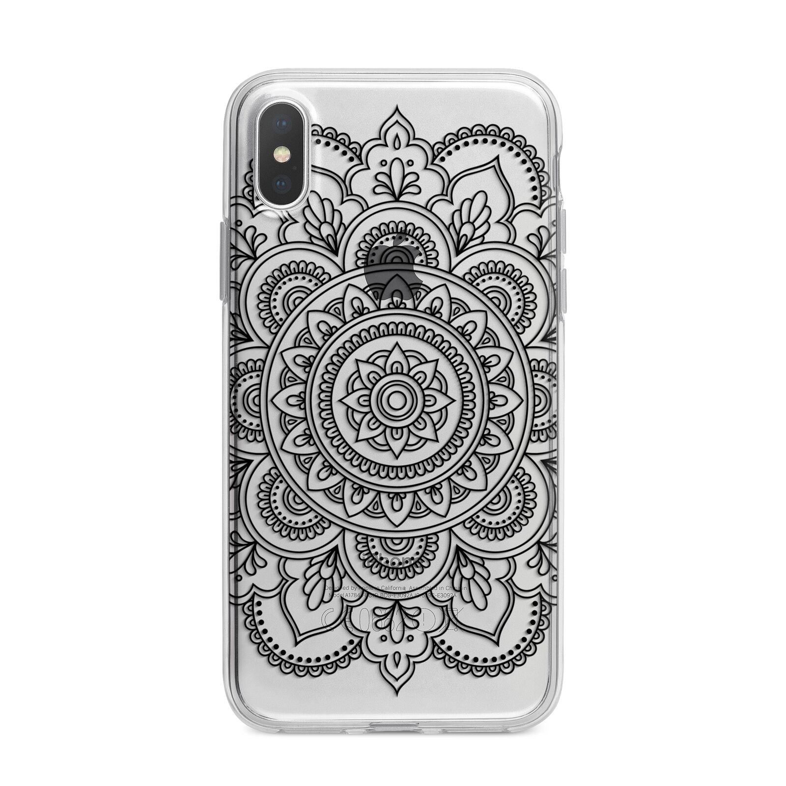 Mandala iPhone X Bumper Case on Silver iPhone Alternative Image 1