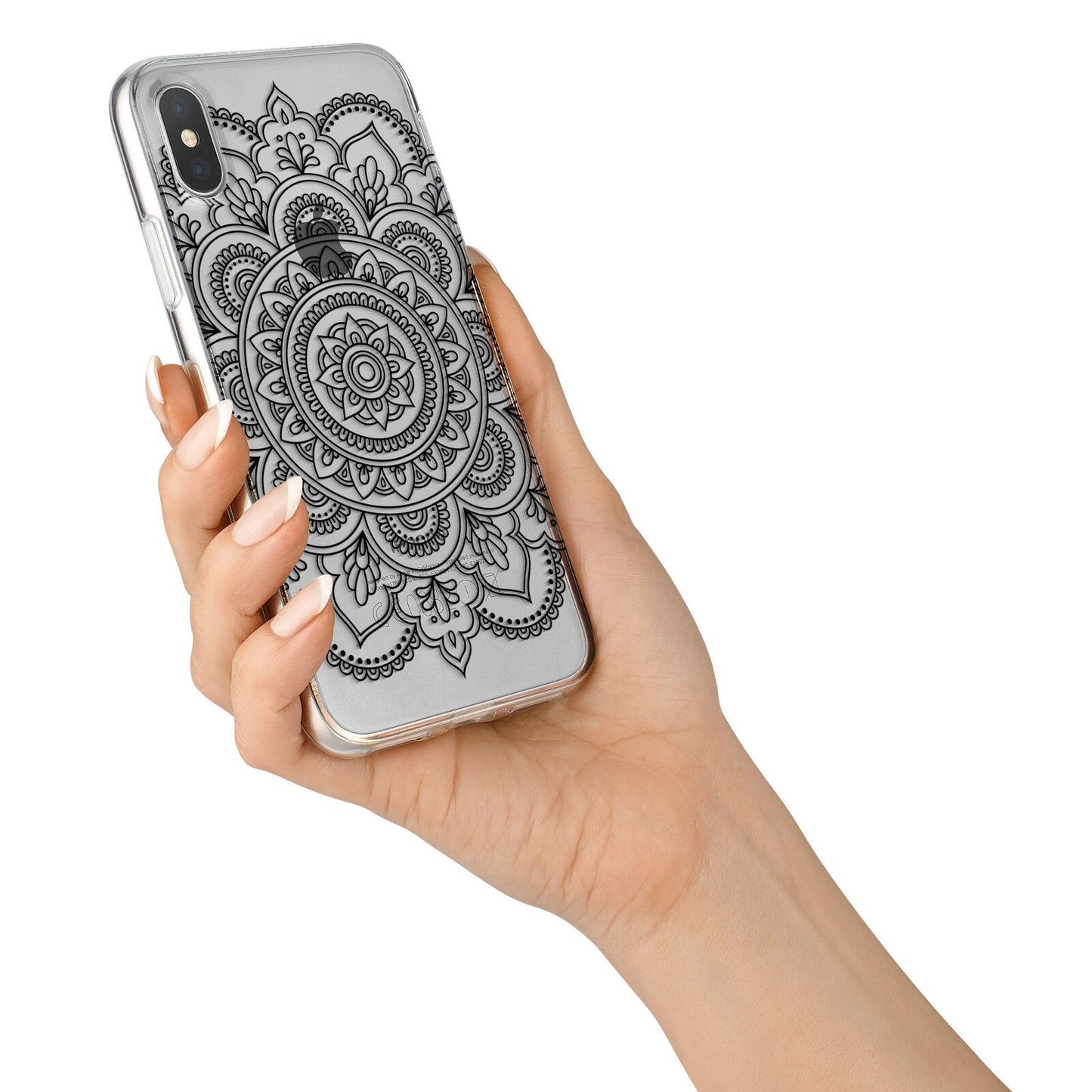 Mandala iPhone X Bumper Case on Silver iPhone Alternative Image 2