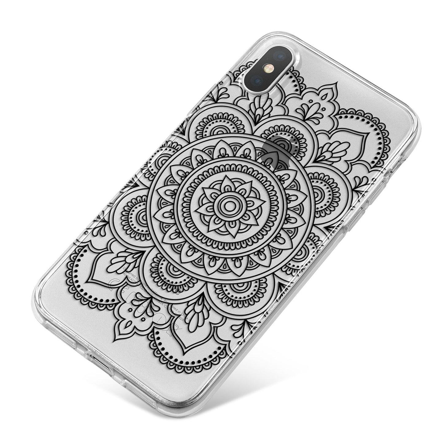 Mandala iPhone X Bumper Case on Silver iPhone