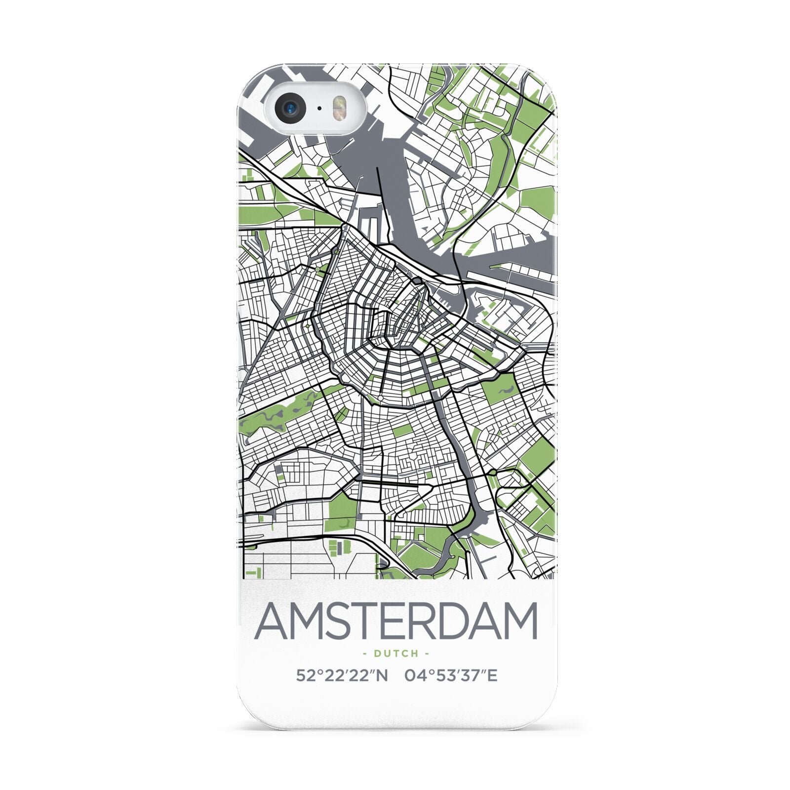 Map of Amsterdam Apple iPhone 5 Case