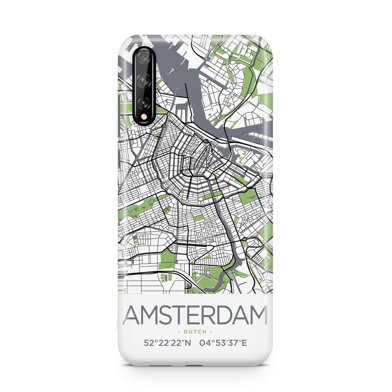 Map of Amsterdam Huawei Enjoy 10s Phone Case