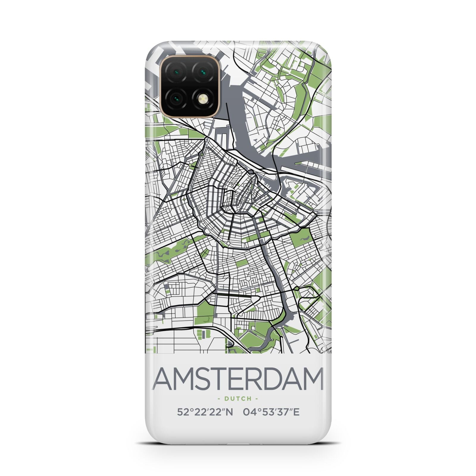 Map of Amsterdam Huawei Enjoy 20 Phone Case