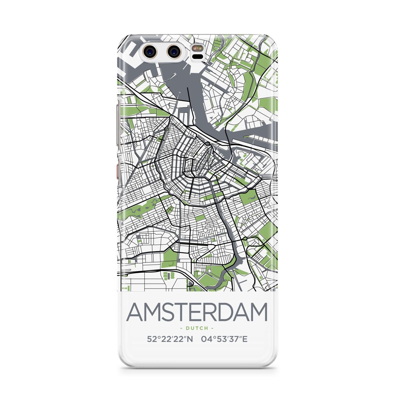 Map of Amsterdam Huawei P10 Phone Case