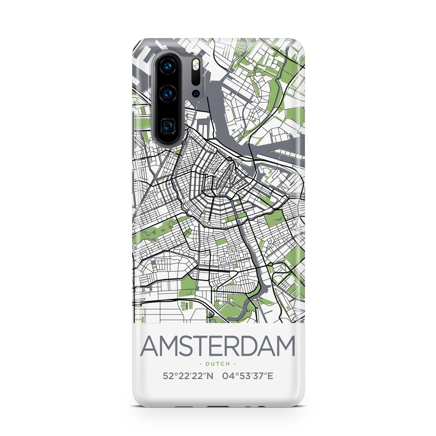 Map of Amsterdam Huawei P30 Pro Phone Case