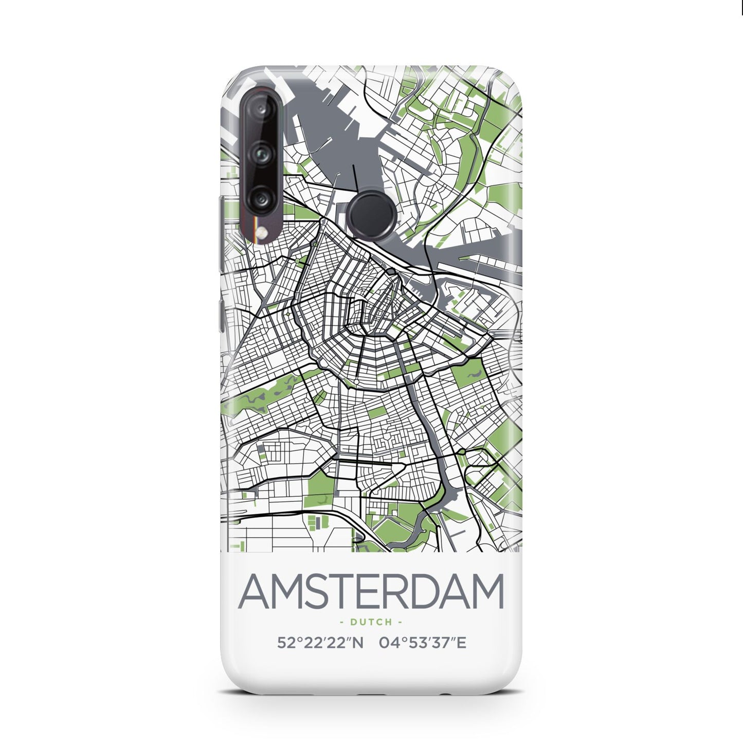 Map of Amsterdam Huawei P40 Lite E Phone Case