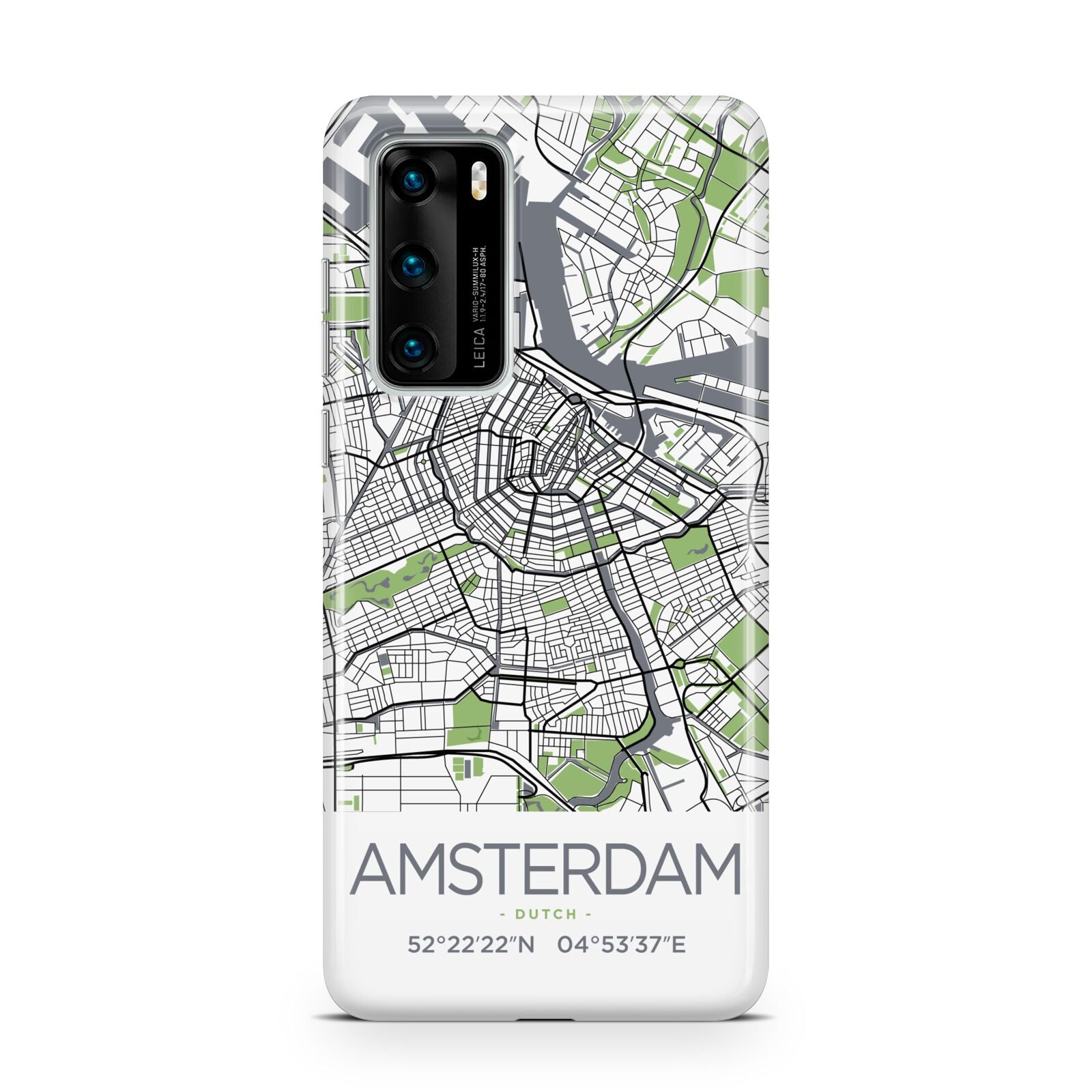Map of Amsterdam Huawei P40 Phone Case