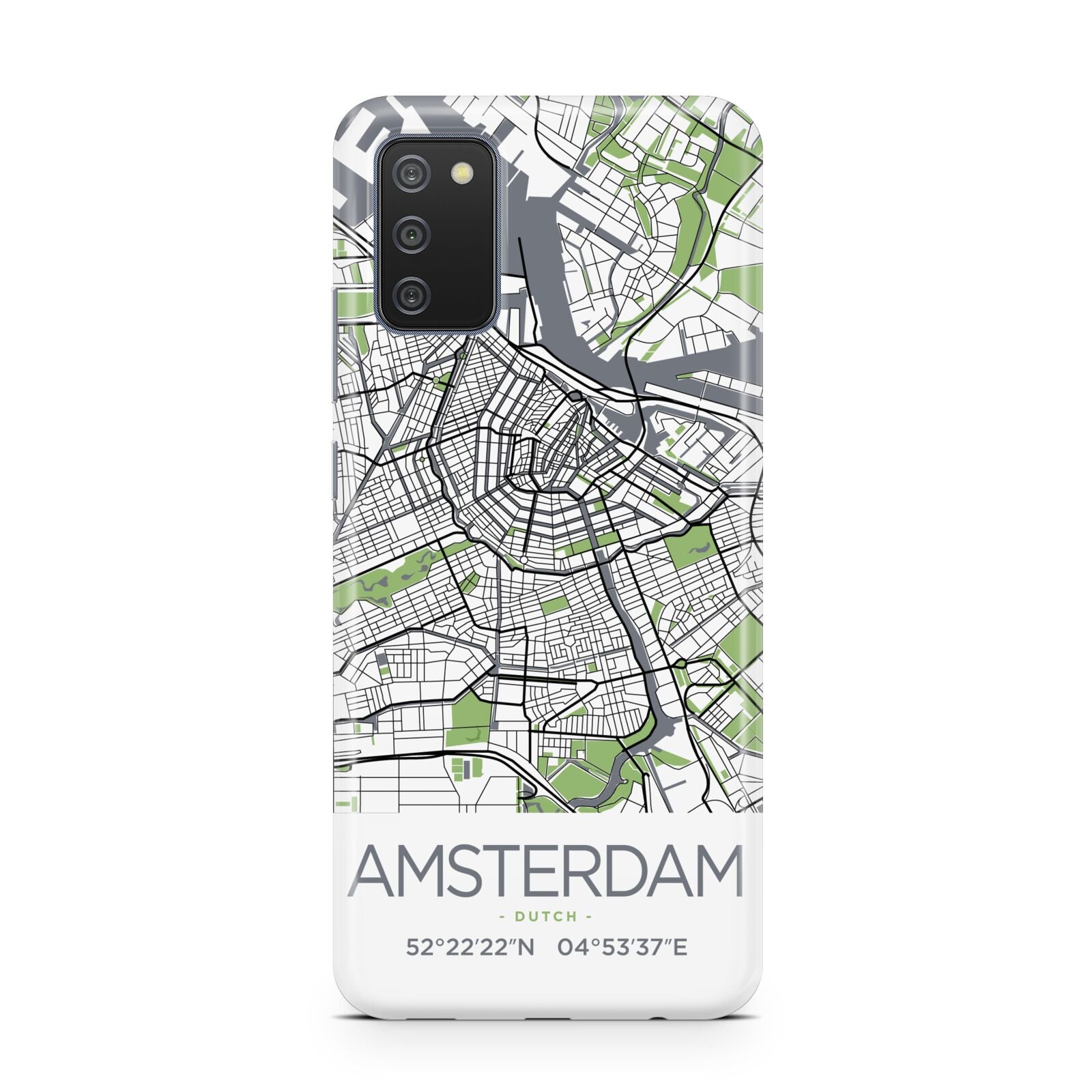 Map of Amsterdam Samsung A02s Case