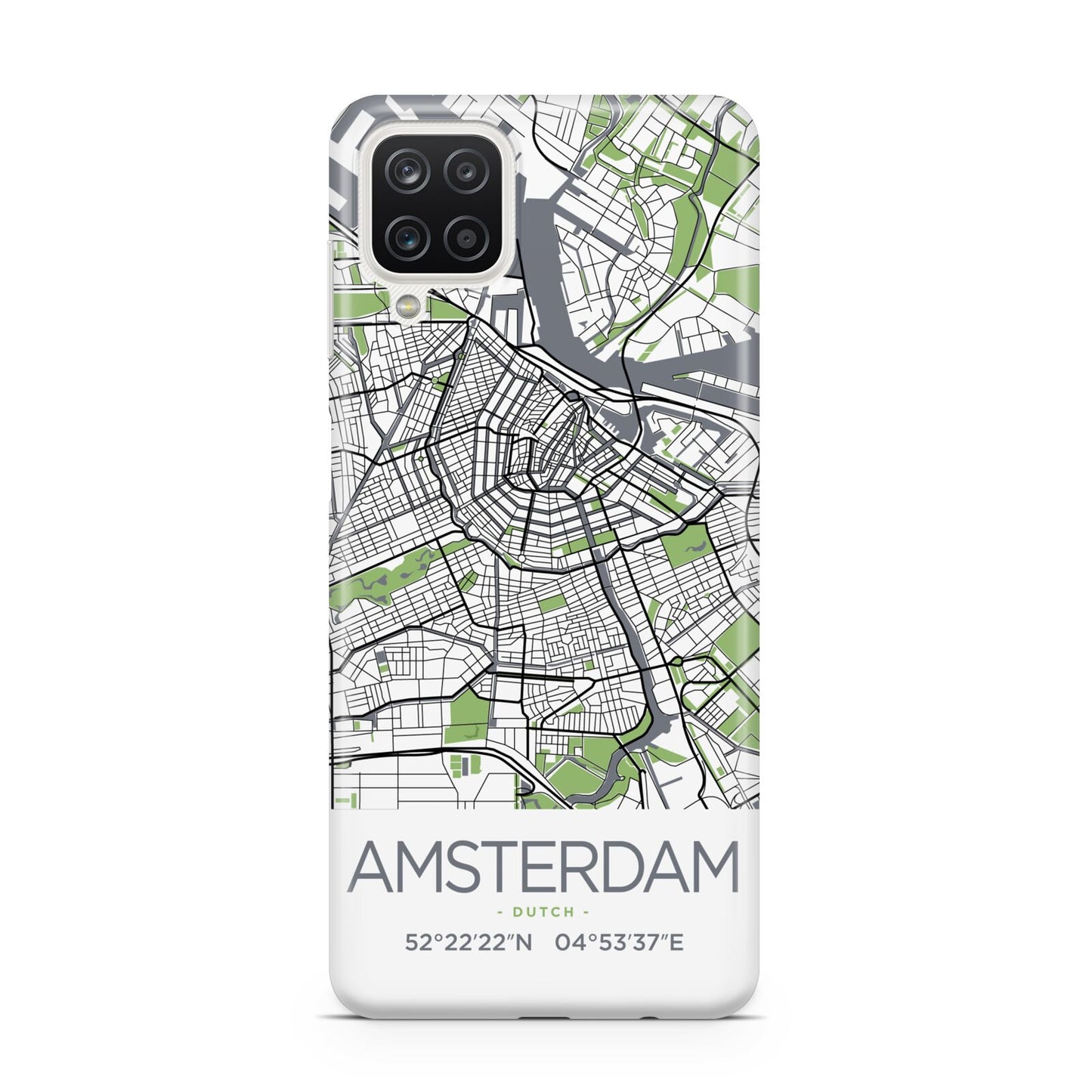 Map of Amsterdam Samsung A12 Case