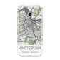 Map of Amsterdam Samsung Galaxy A3 2017 Case on gold phone