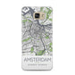 Map of Amsterdam Samsung Galaxy A5 2016 Case on gold phone