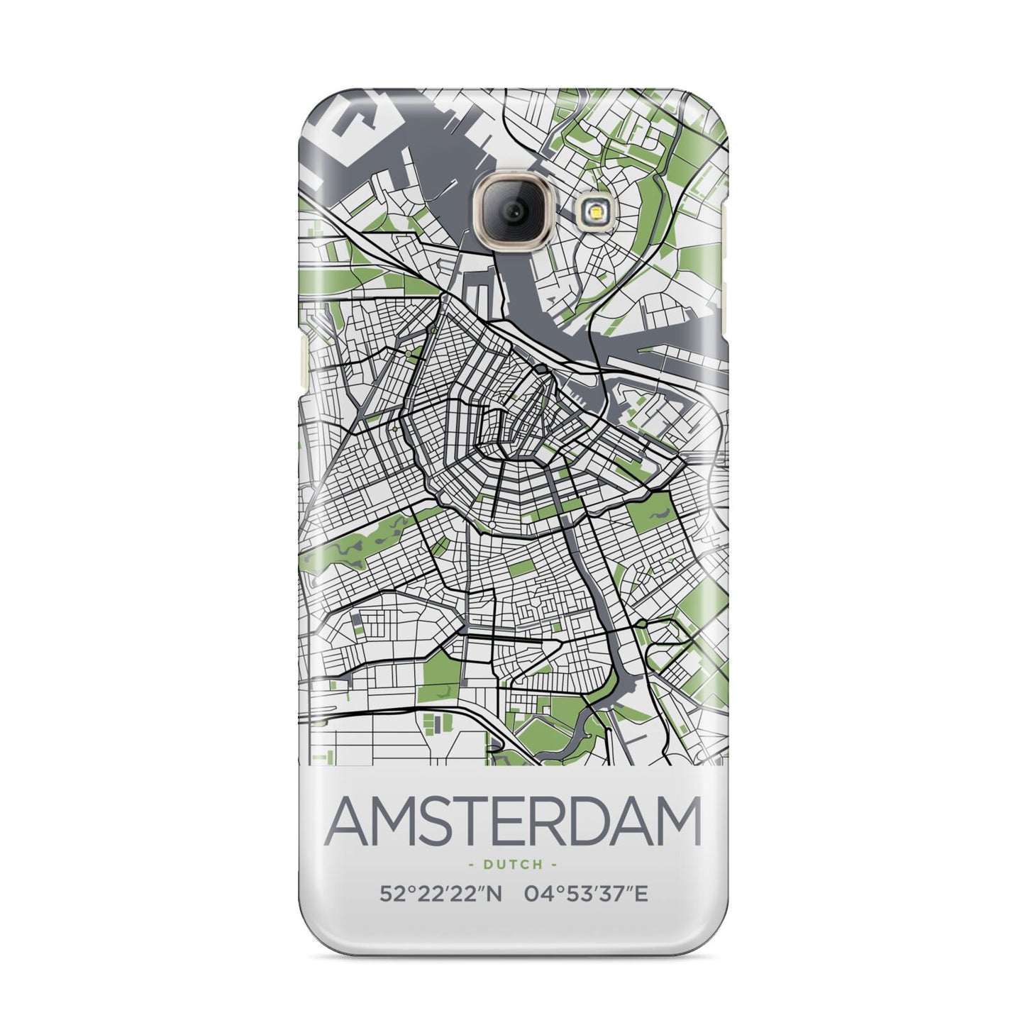 Map of Amsterdam Samsung Galaxy A8 2016 Case
