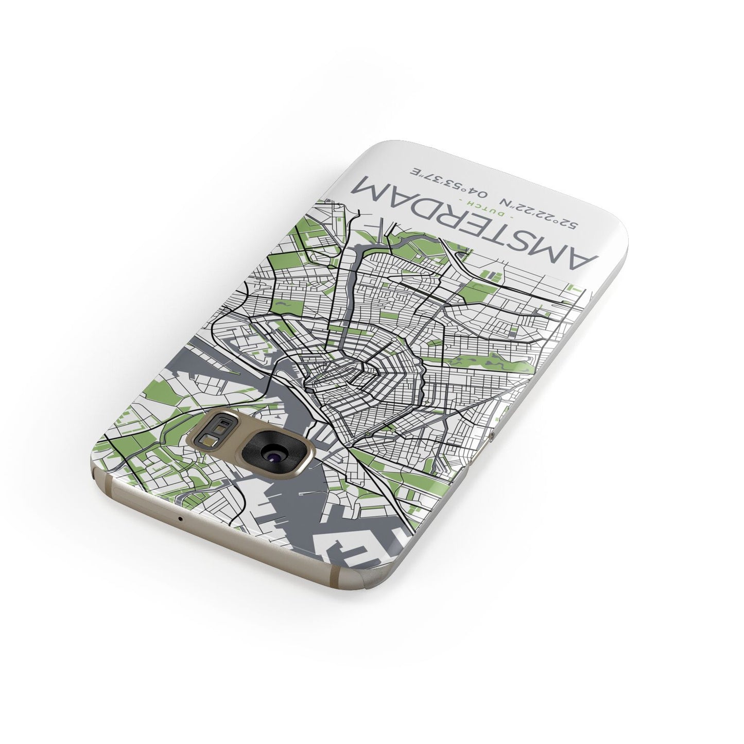 Map of Amsterdam Samsung Galaxy Case Front Close Up