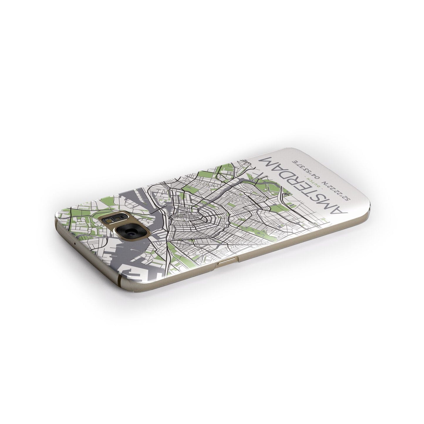 Map of Amsterdam Samsung Galaxy Case Side Close Up