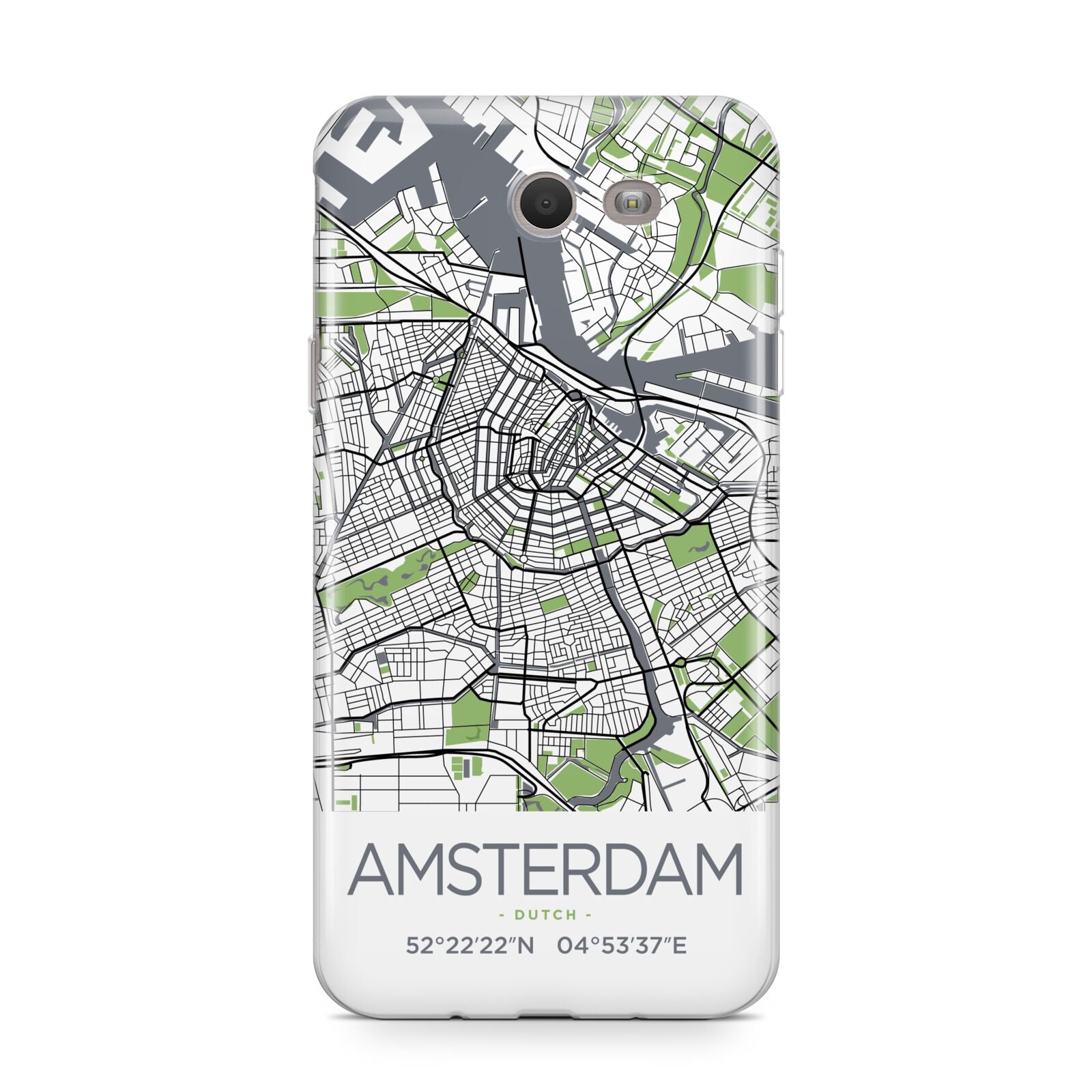 Map of Amsterdam Samsung Galaxy J7 2017 Case