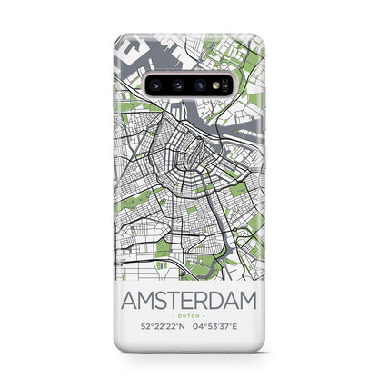 Map of Amsterdam Samsung Galaxy S10 Case