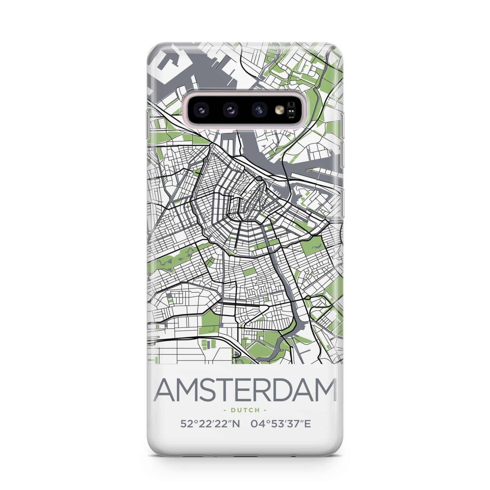 Map of Amsterdam Samsung Galaxy S10 Plus Case