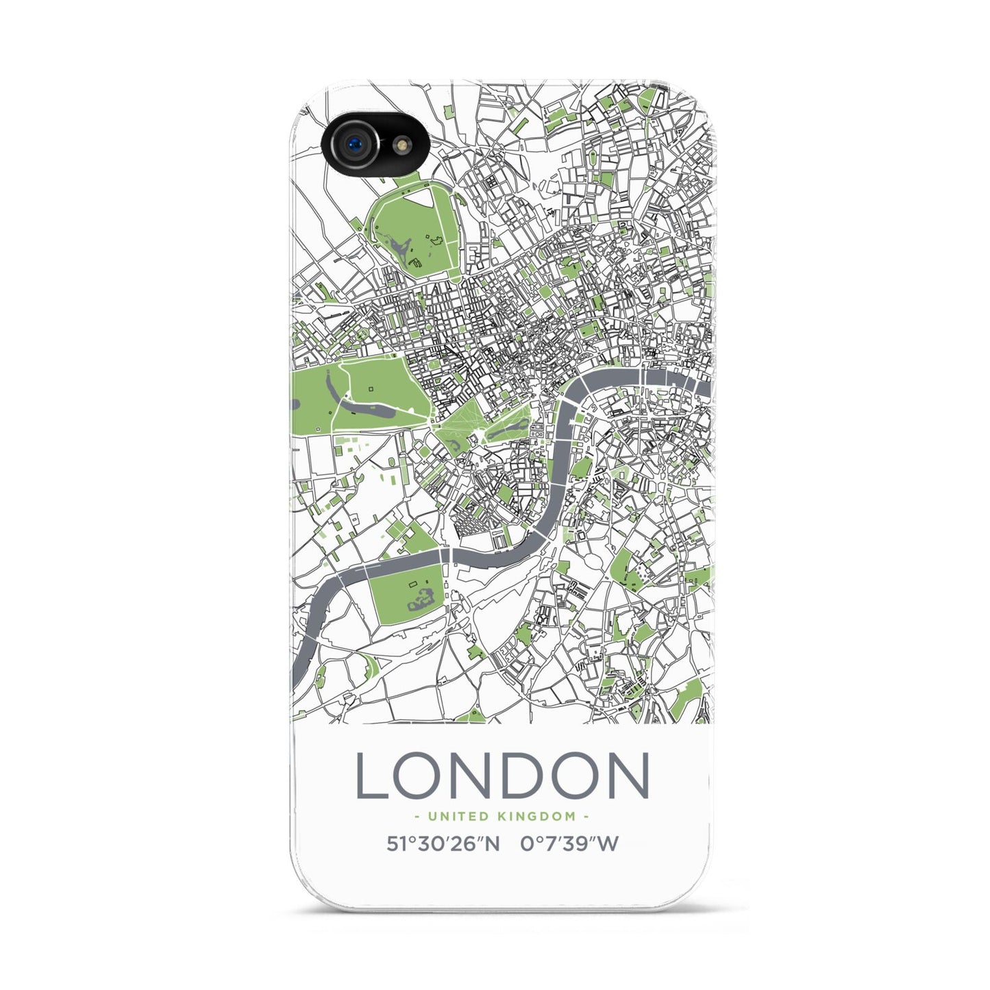 Map of London Apple iPhone 4s Case