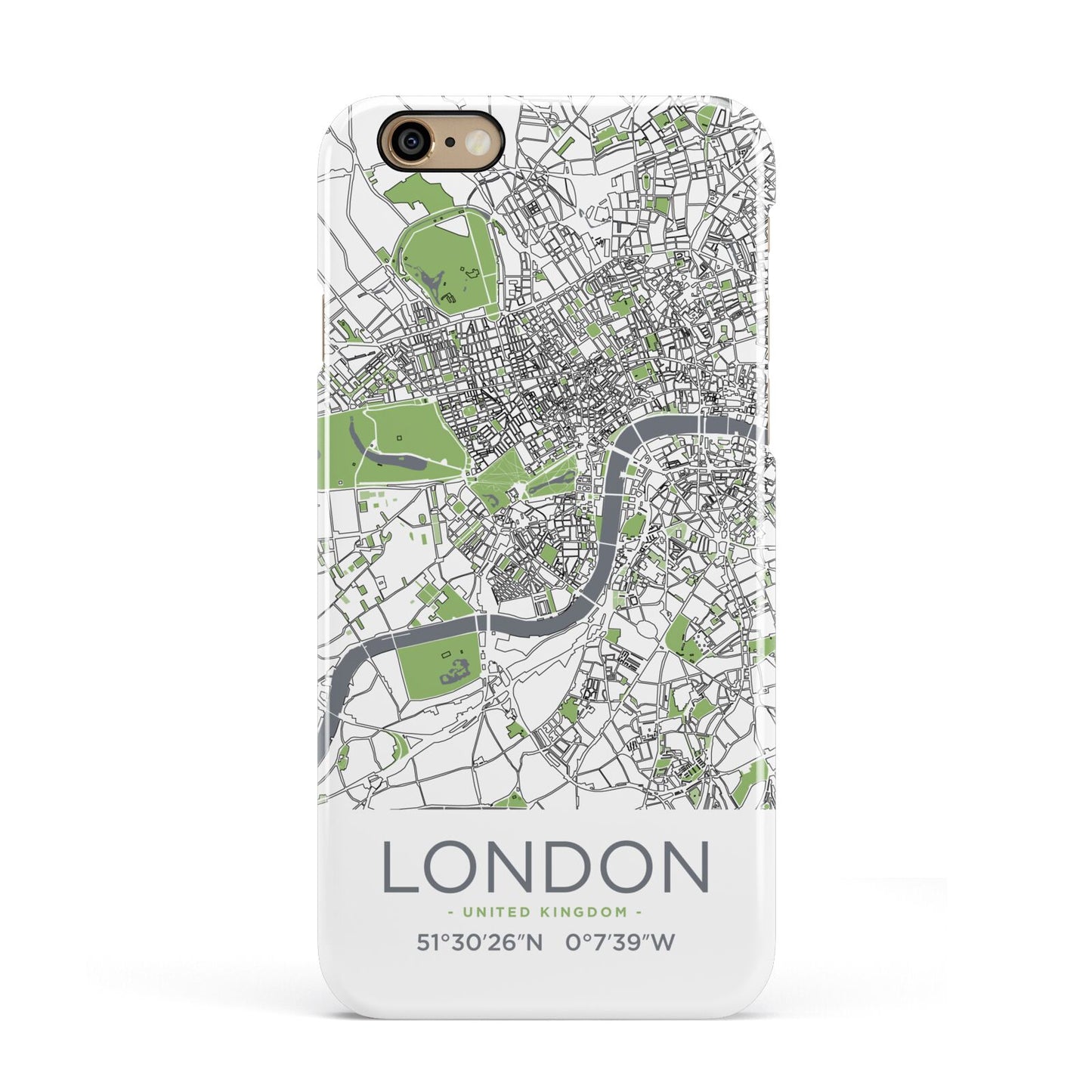 Map of London Apple iPhone 6 3D Snap Case