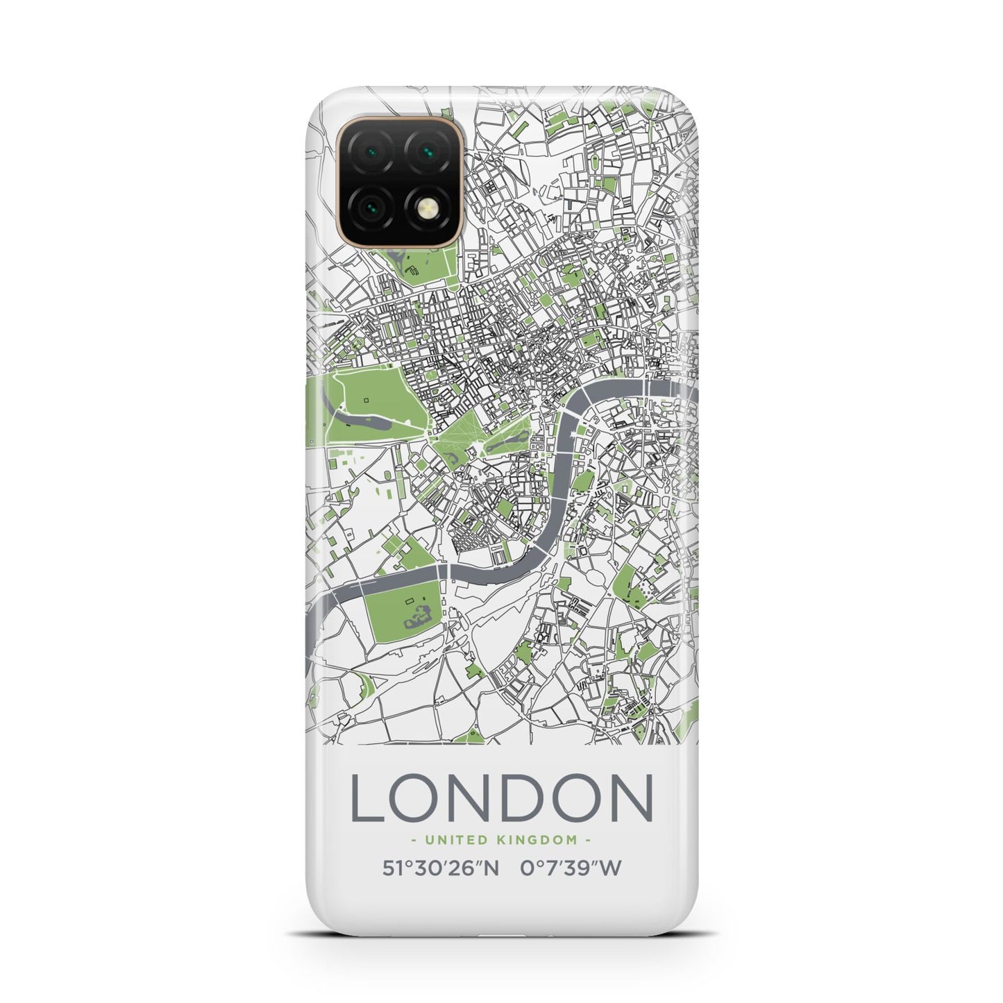 Map of London Huawei Enjoy 20 Phone Case