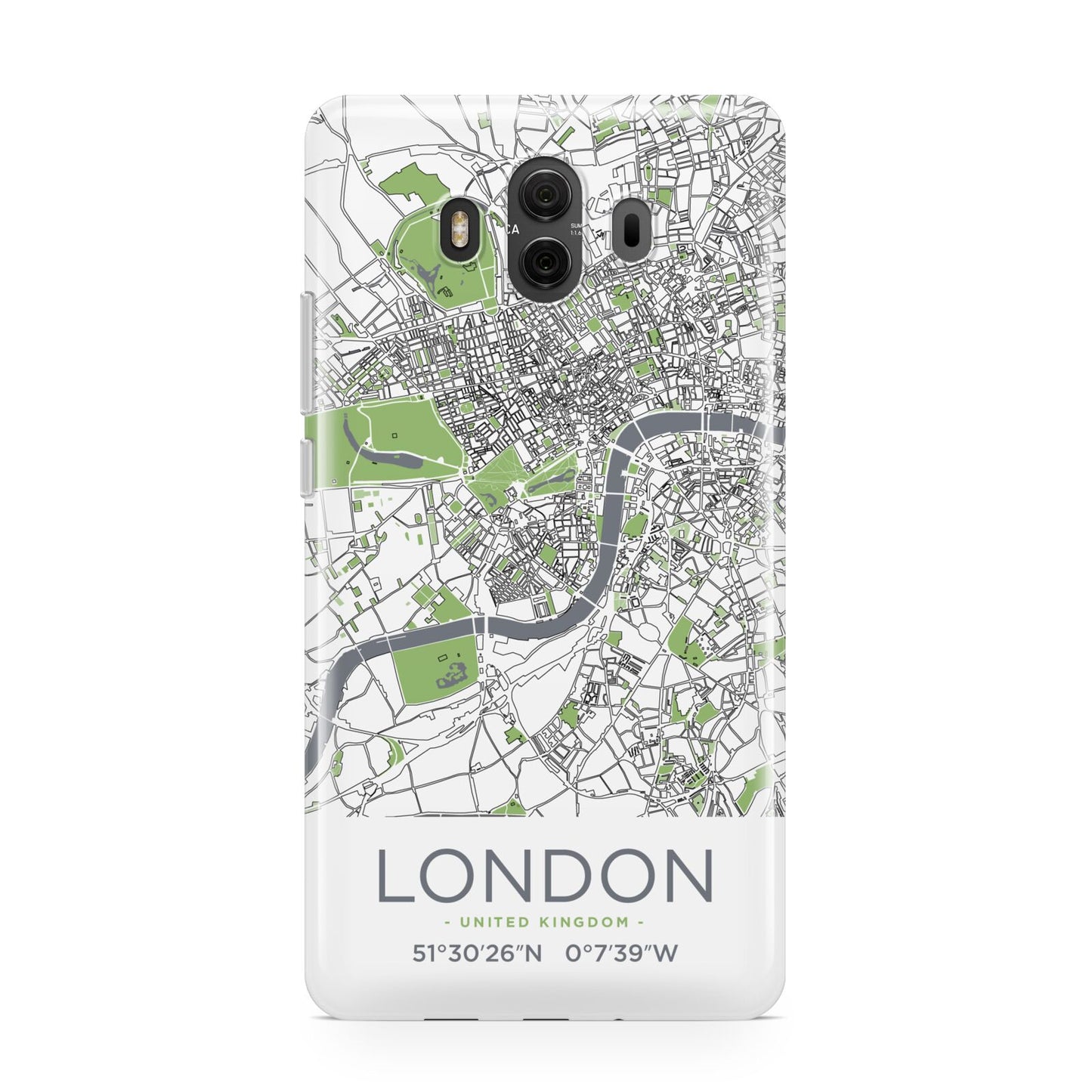 Map of London Huawei Mate 10 Protective Phone Case