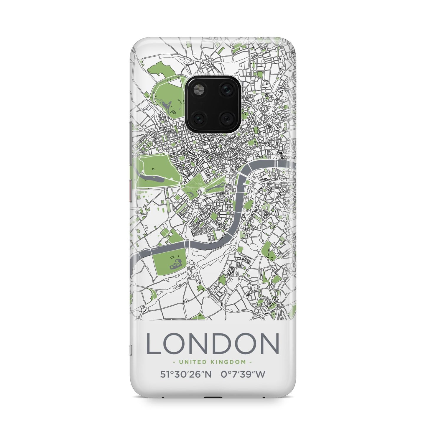 Map of London Huawei Mate 20 Pro Phone Case