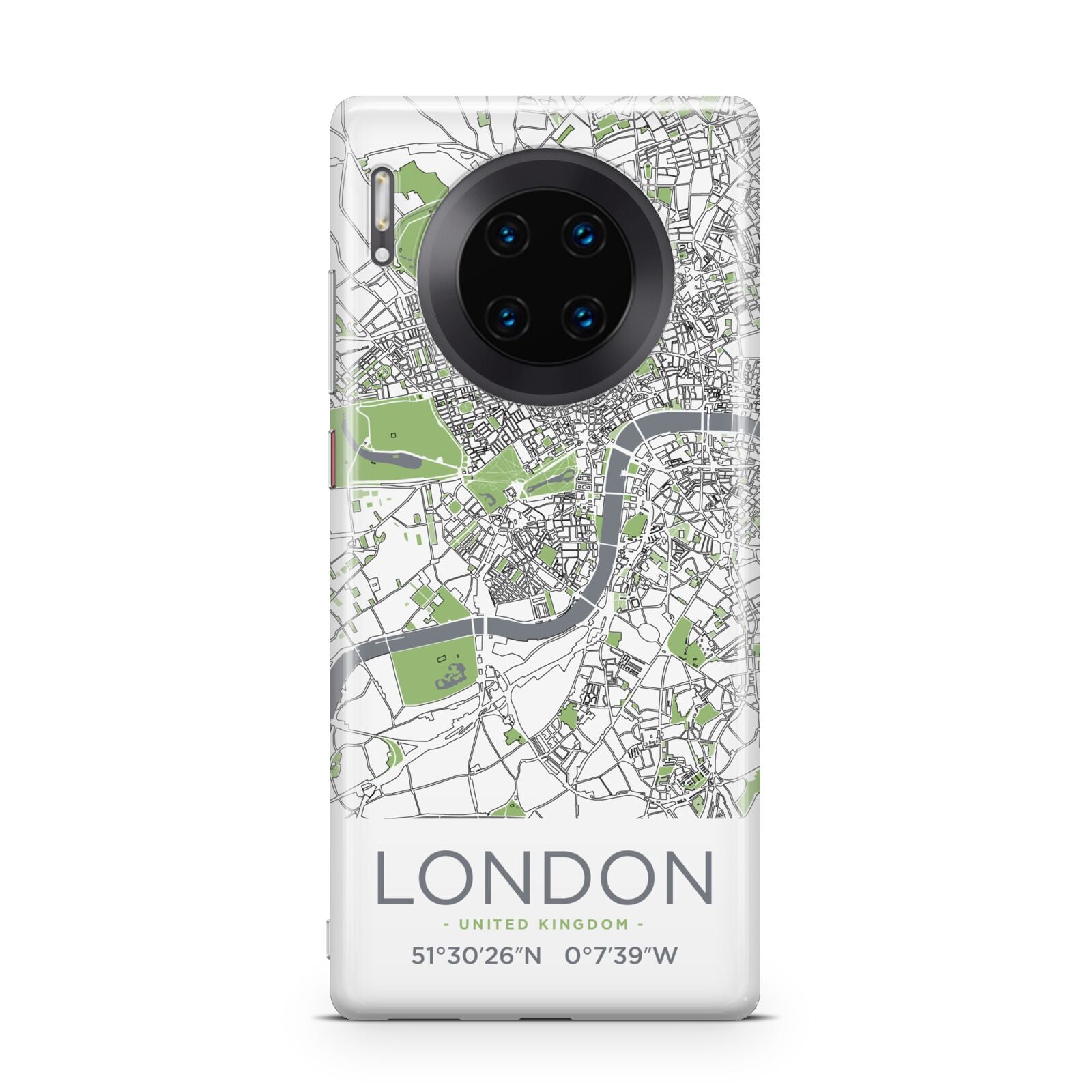 Map of London Huawei Mate 30 Pro Phone Case