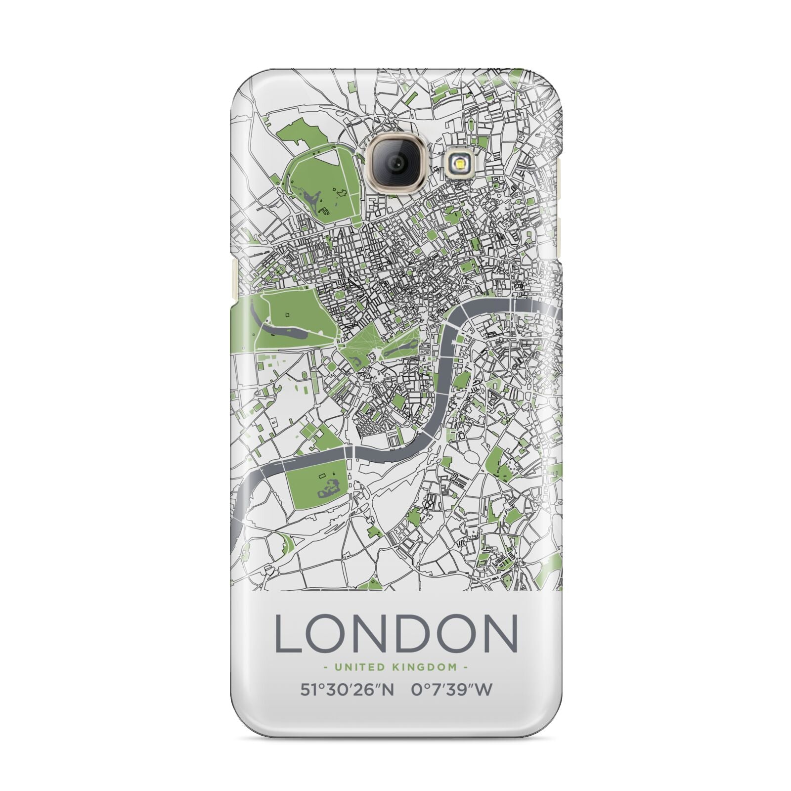 Map of London Samsung Galaxy A8 2016 Case