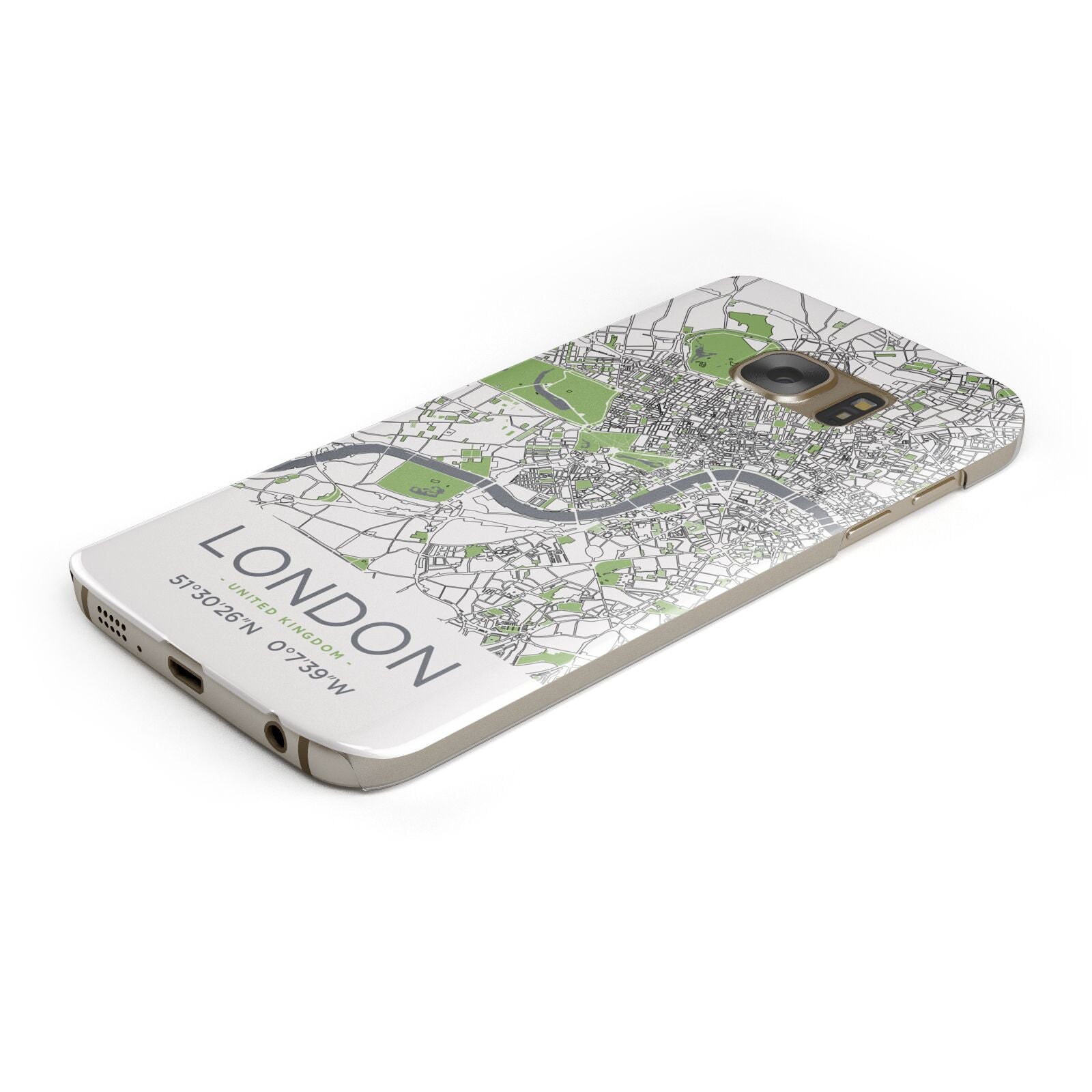 Map of London Samsung Galaxy Case Bottom Cutout