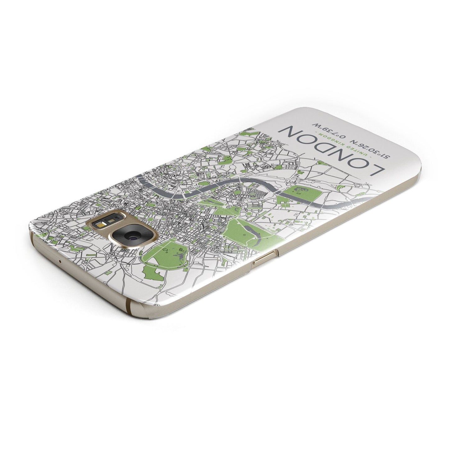 Map of London Samsung Galaxy Case Top Cutout