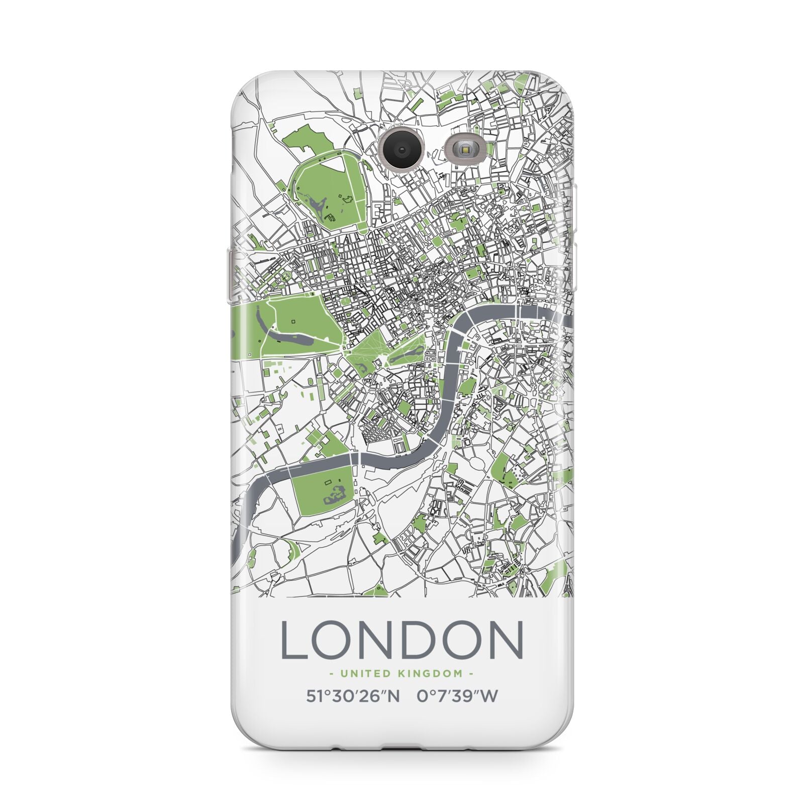 Map of London Samsung Galaxy J7 2017 Case