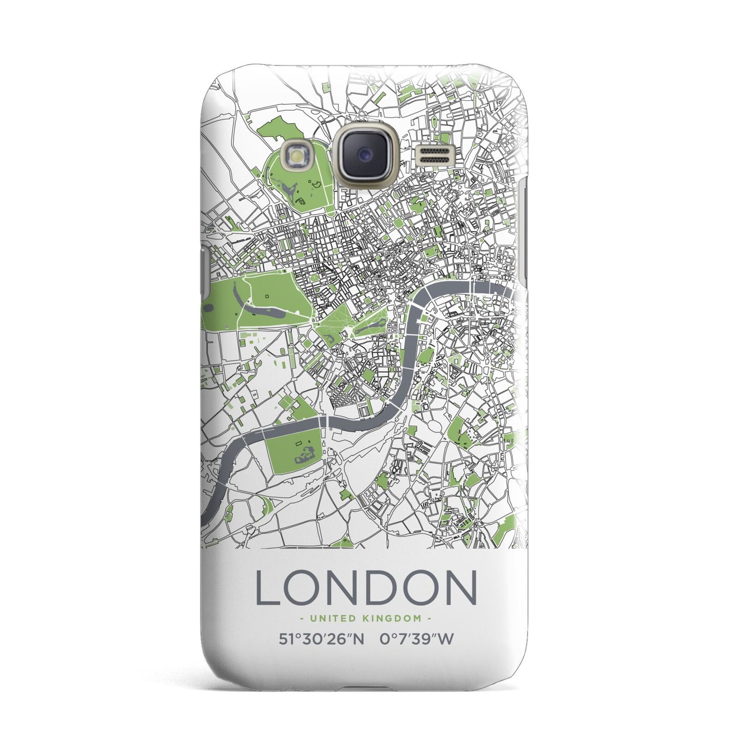 Map of London Samsung Galaxy J7 Case