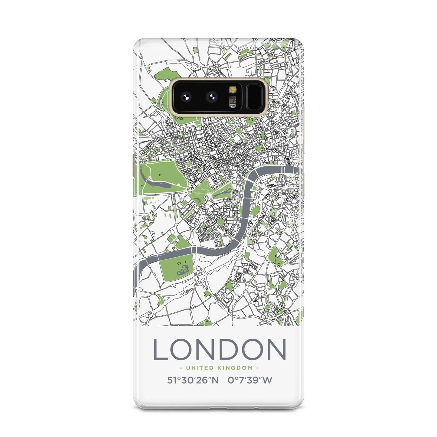 Map of London Samsung Galaxy Note 8 Case