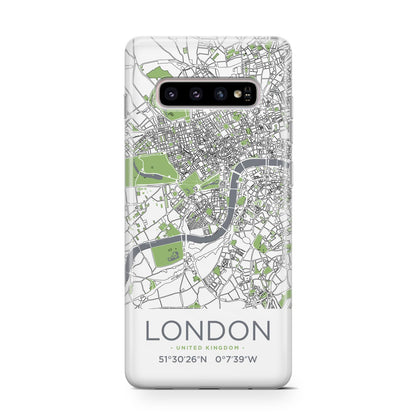 Map of London Samsung Galaxy S10 Case