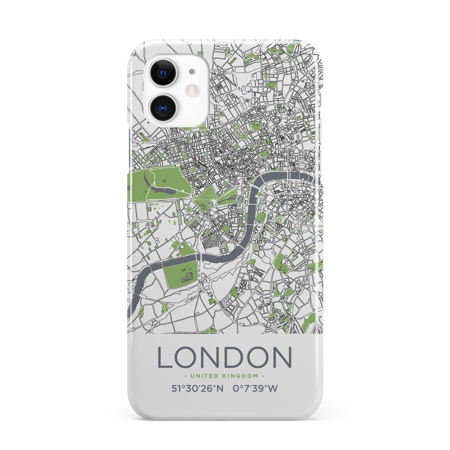 Map of London iPhone 11 3D Snap Case