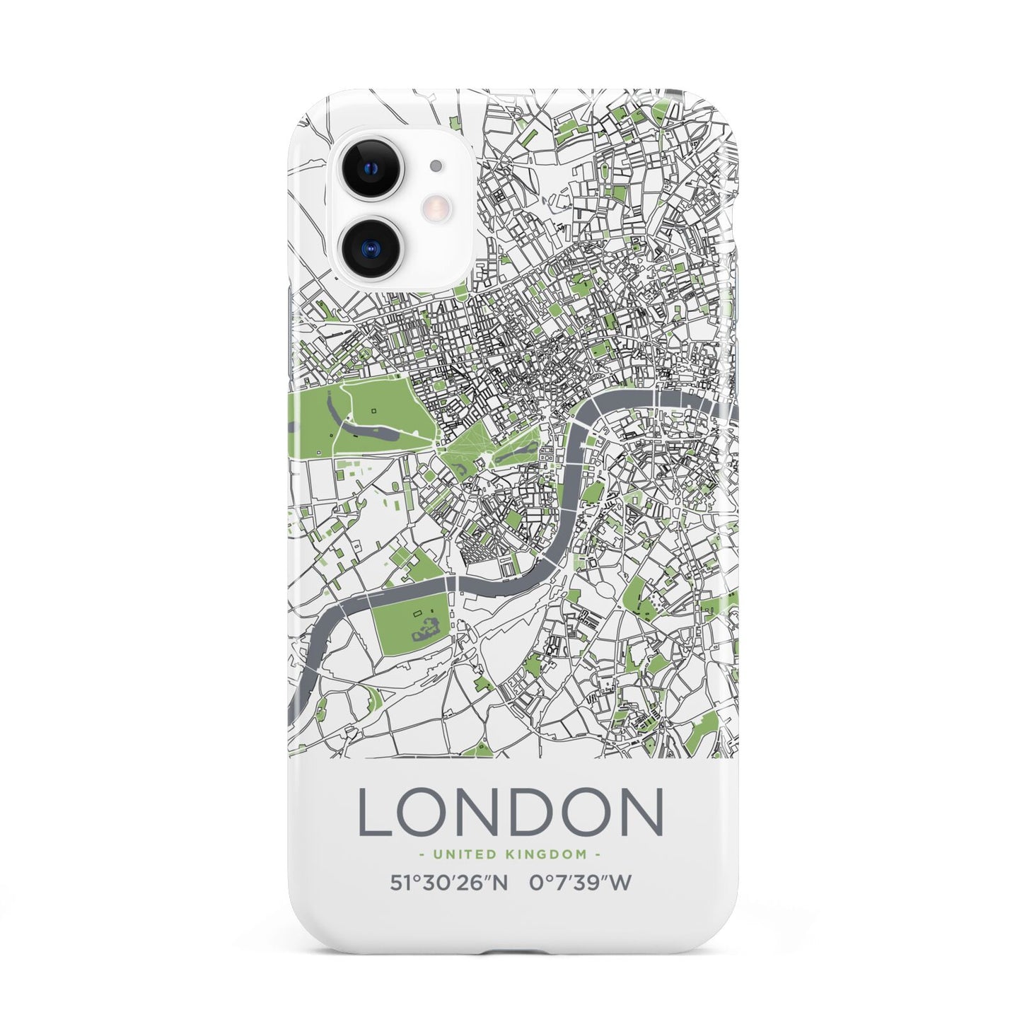 Map of London iPhone 11 3D Tough Case