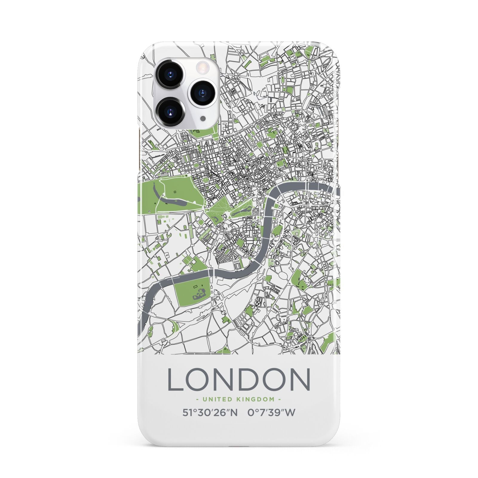 Map of London iPhone 11 Pro Max 3D Snap Case