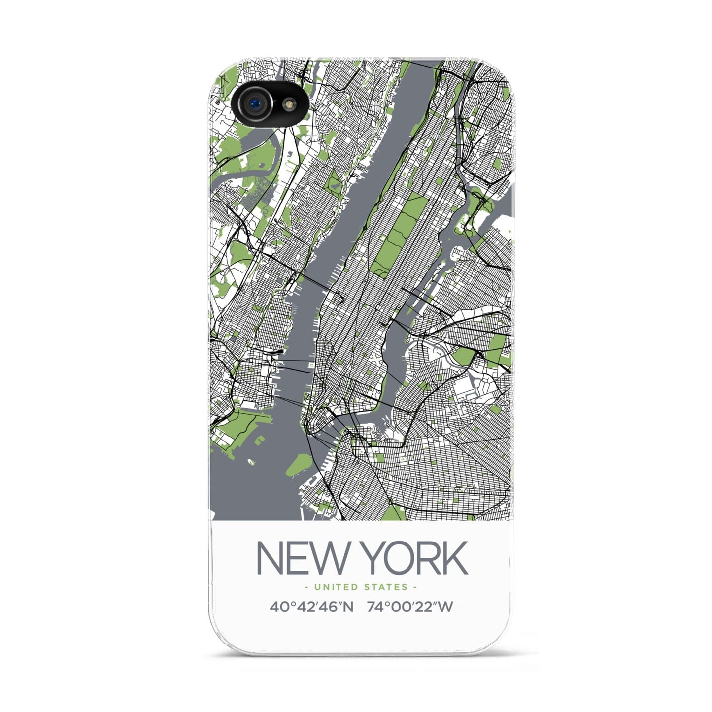 Map of New York Apple iPhone 4s Case