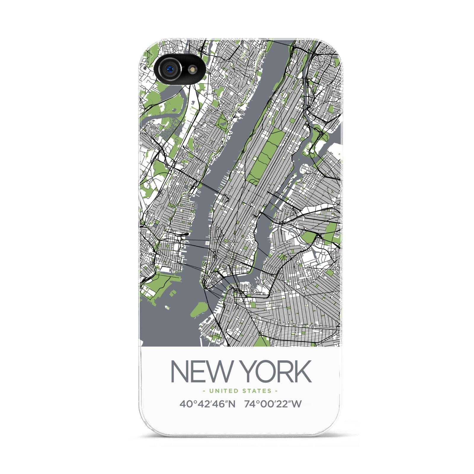 Map of New York Apple iPhone 4s Case