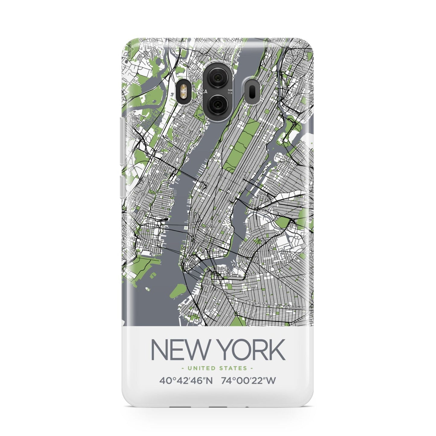 Map of New York Huawei Mate 10 Protective Phone Case