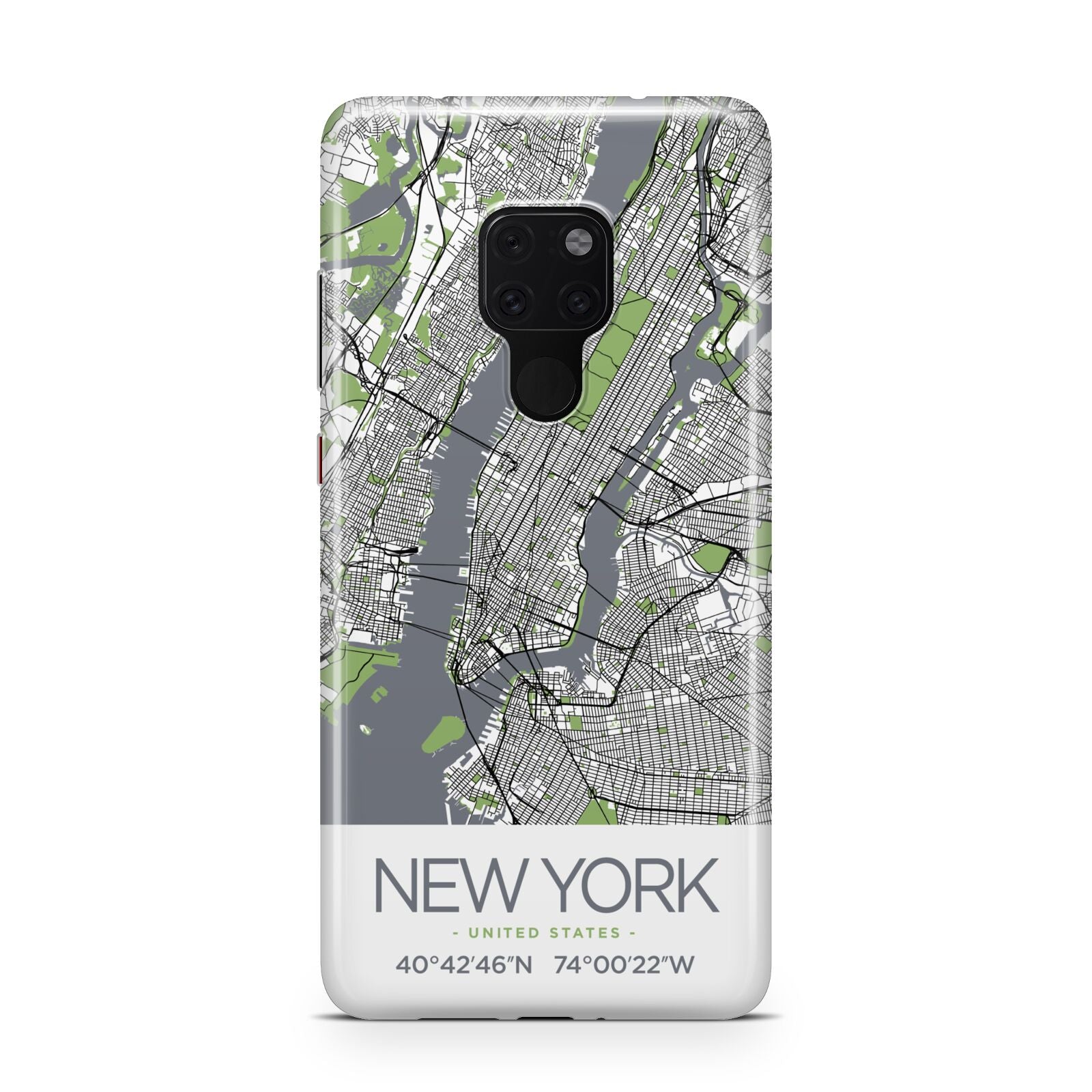 Map of New York Huawei Mate 20 Phone Case