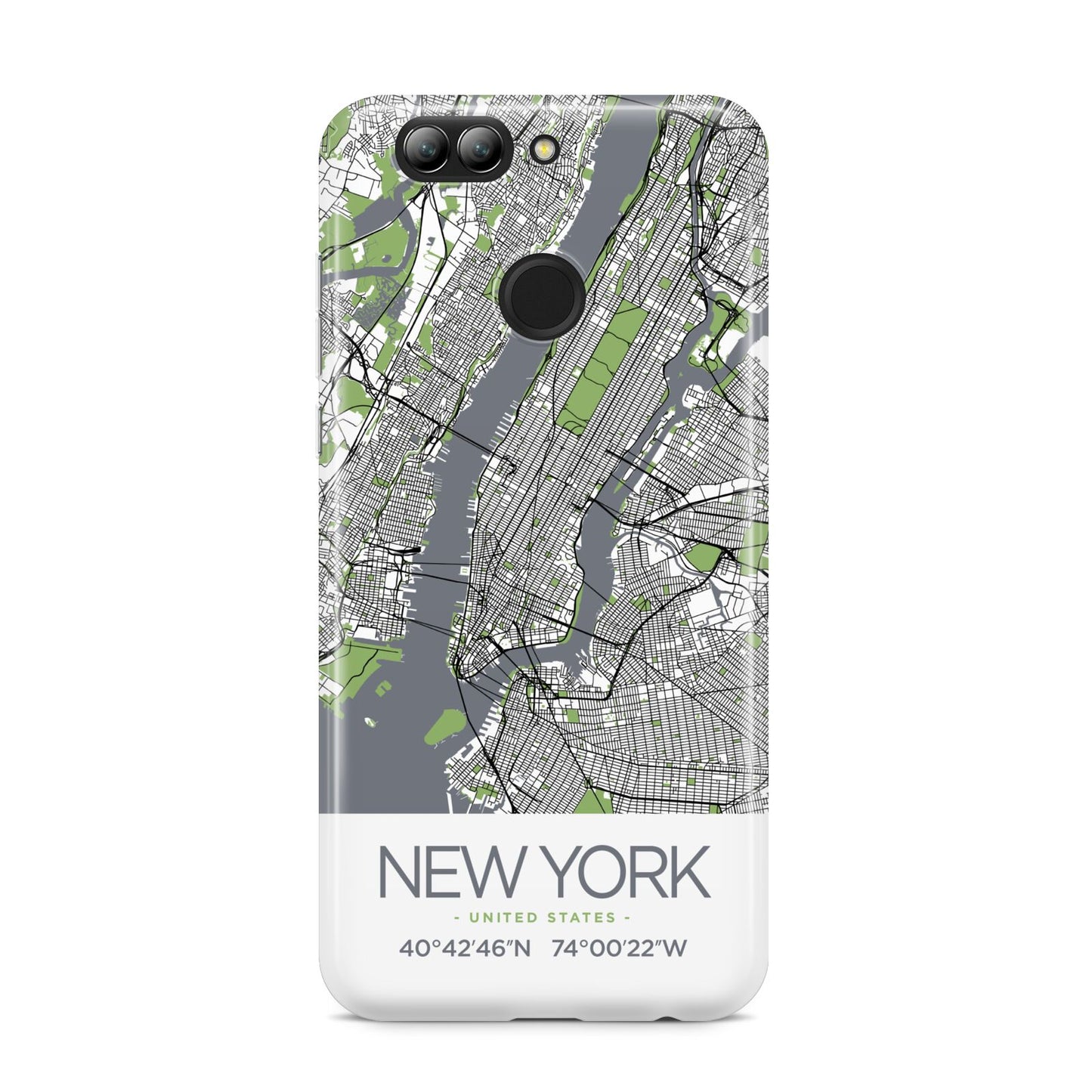 Map of New York Huawei Nova 2s Phone Case