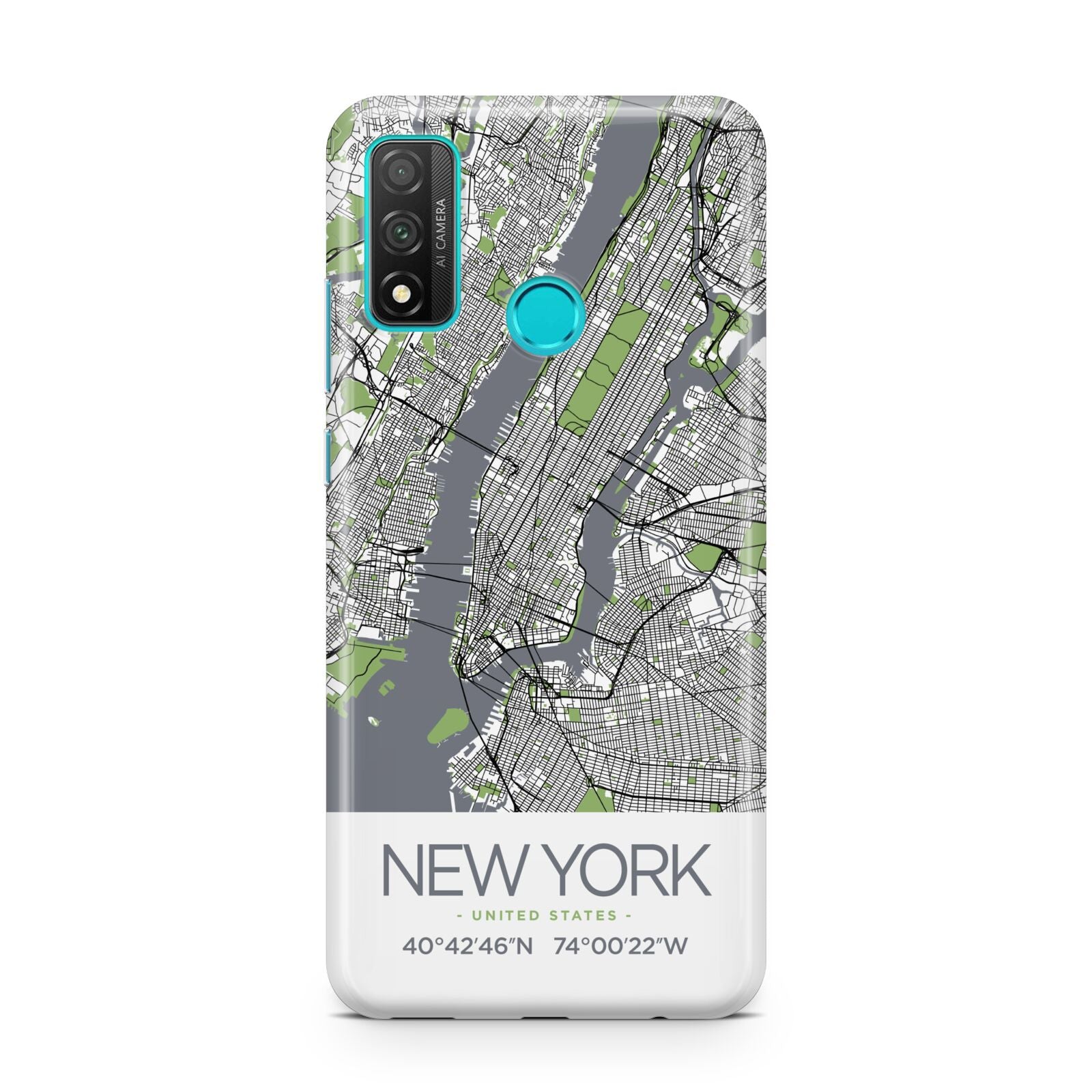 Map of New York Huawei P Smart 2020