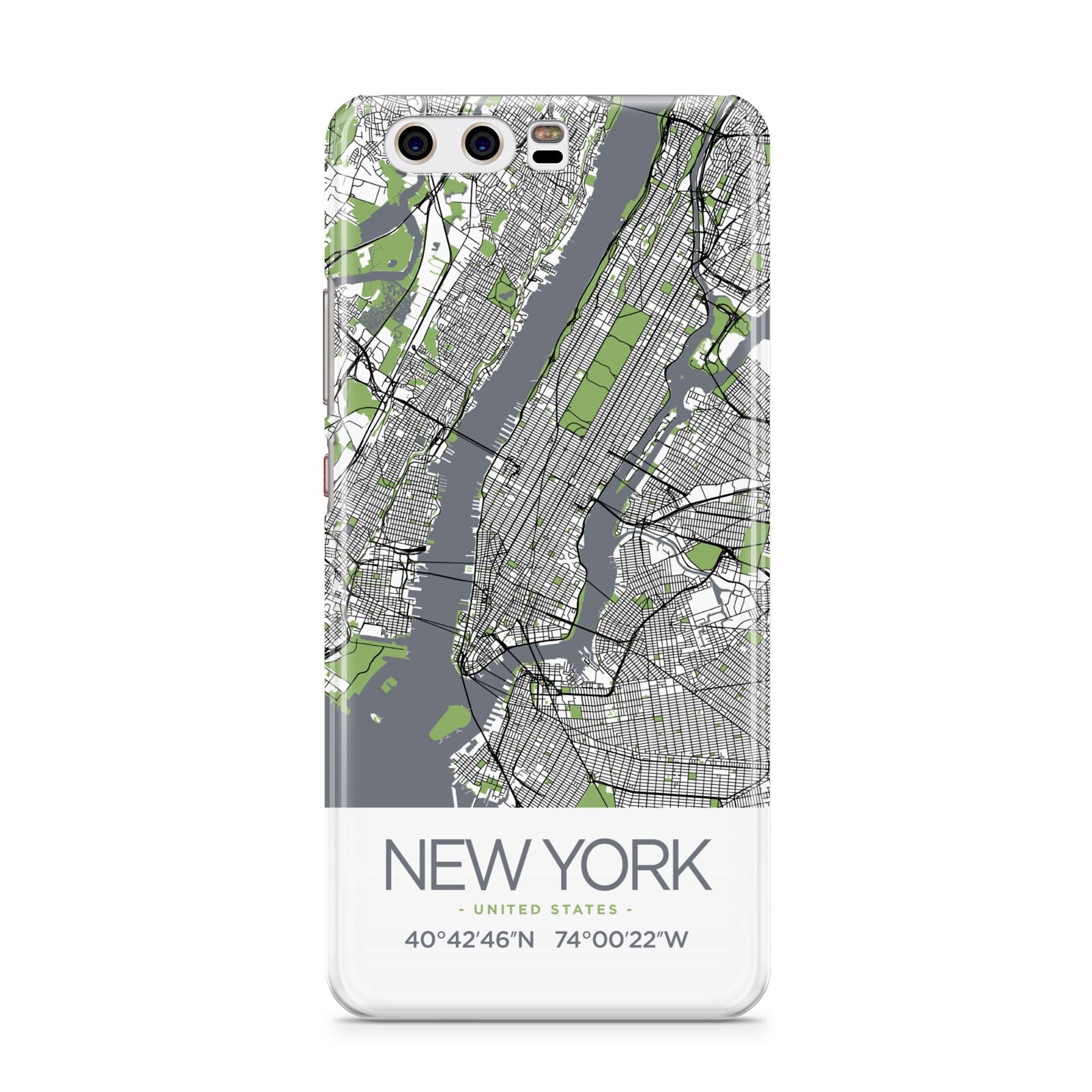 Map of New York Huawei P10 Phone Case