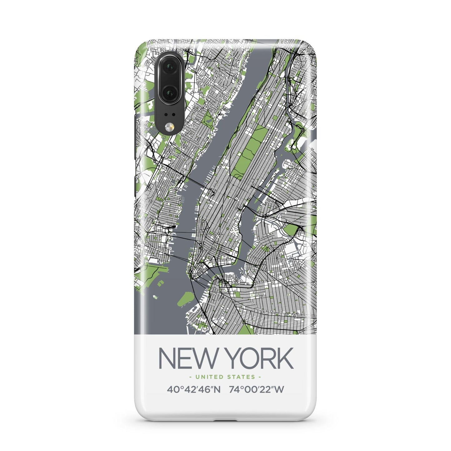 Map of New York Huawei P20 Phone Case