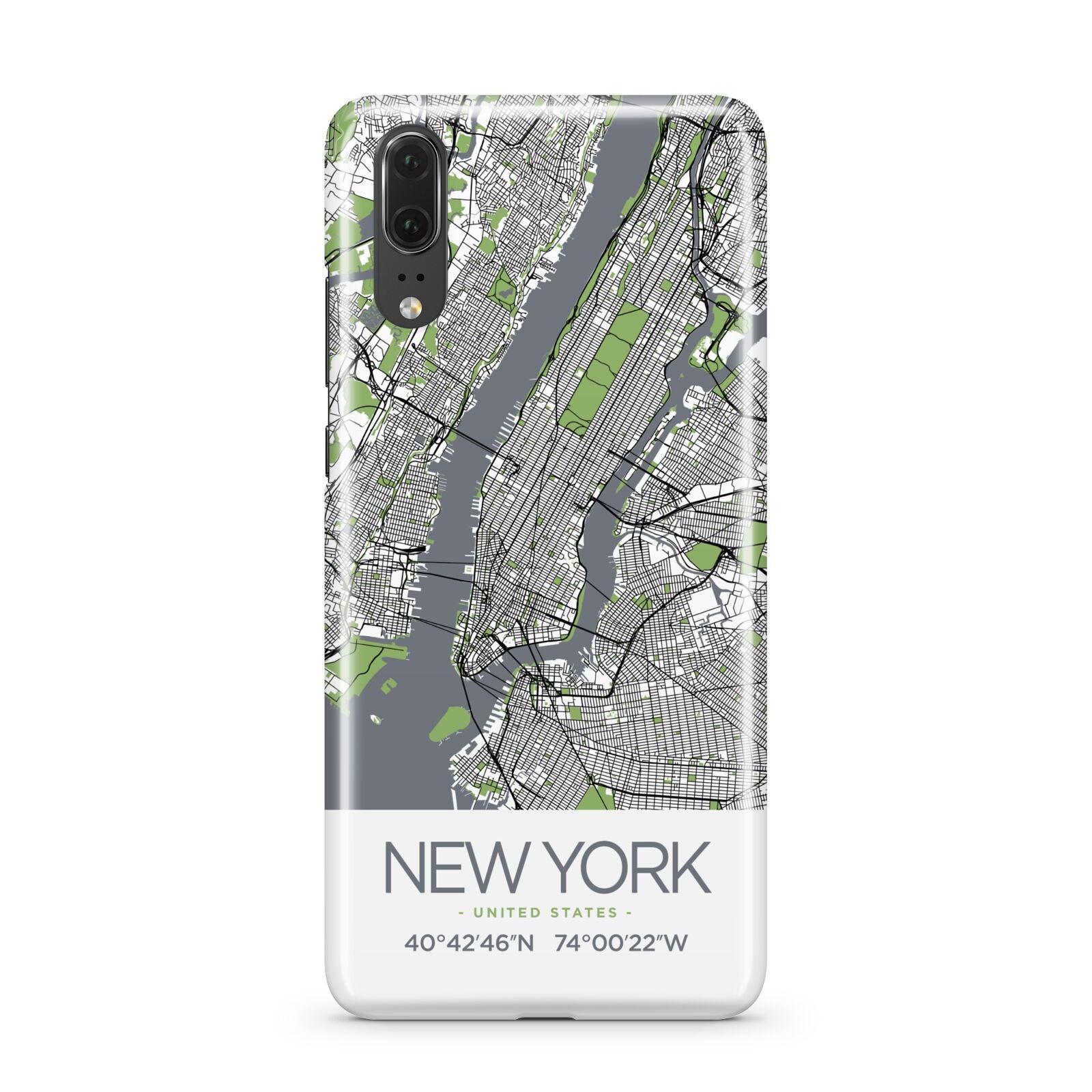 Map of New York Huawei P20 Phone Case