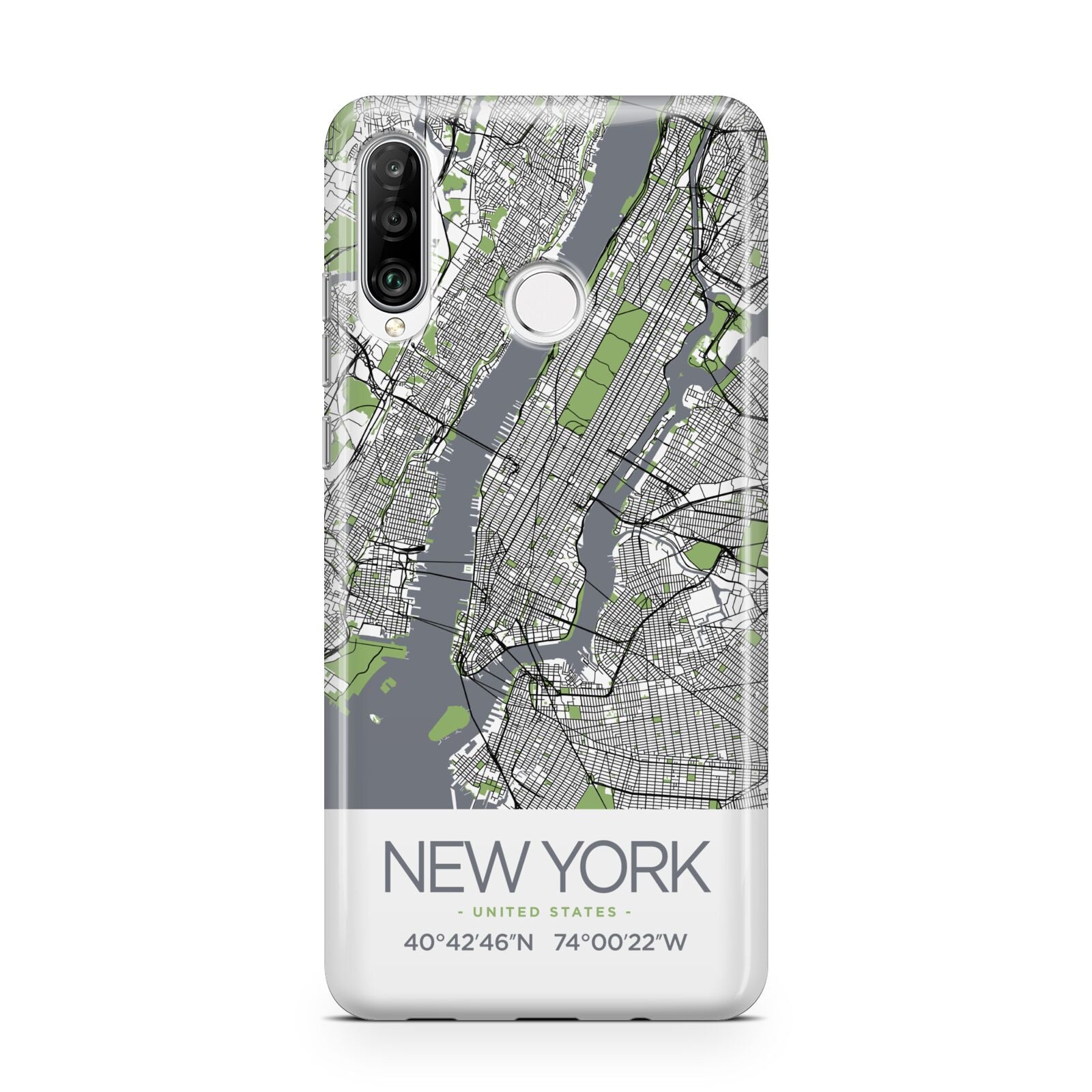 Map of New York Huawei P30 Lite Phone Case