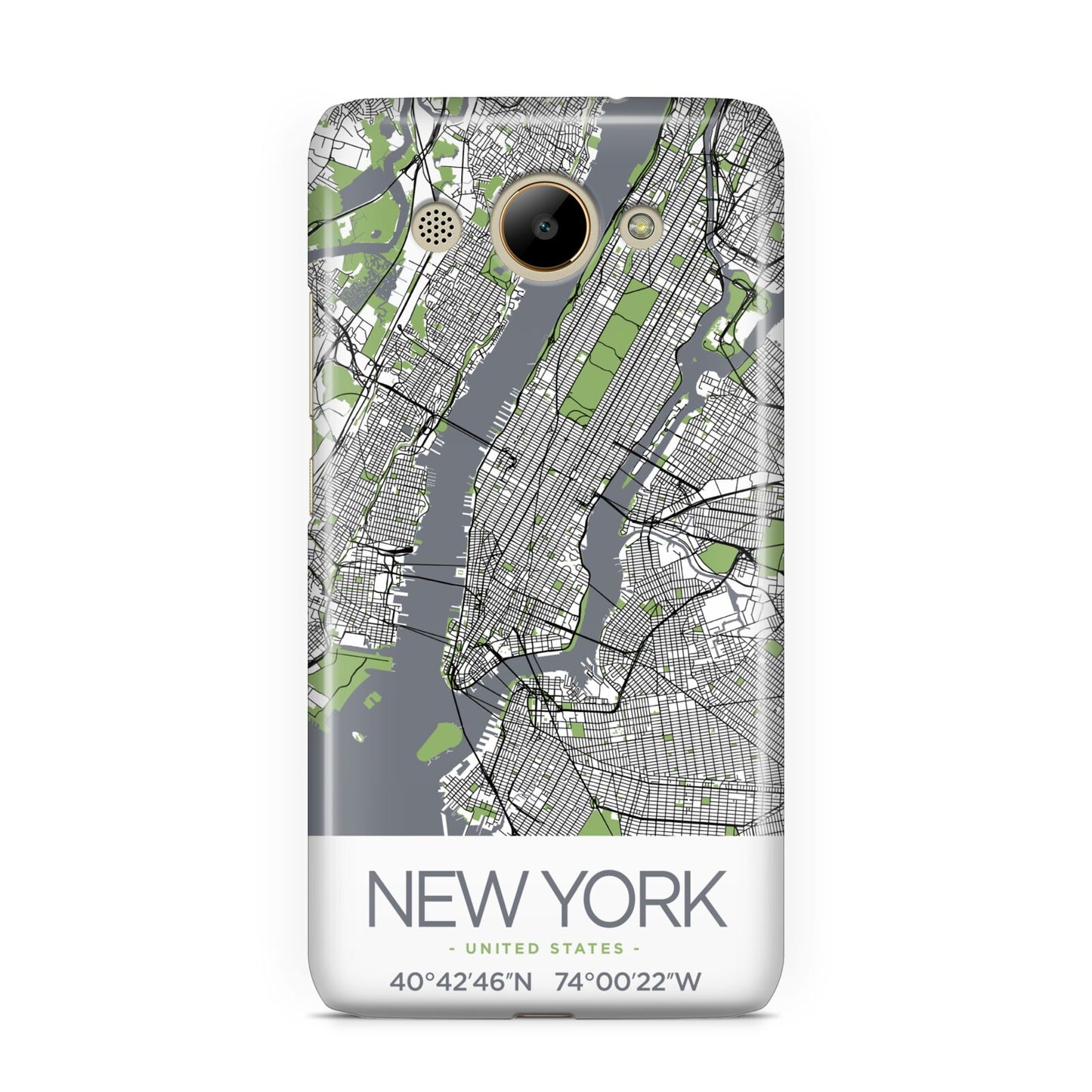 Map of New York Huawei Y3 2017