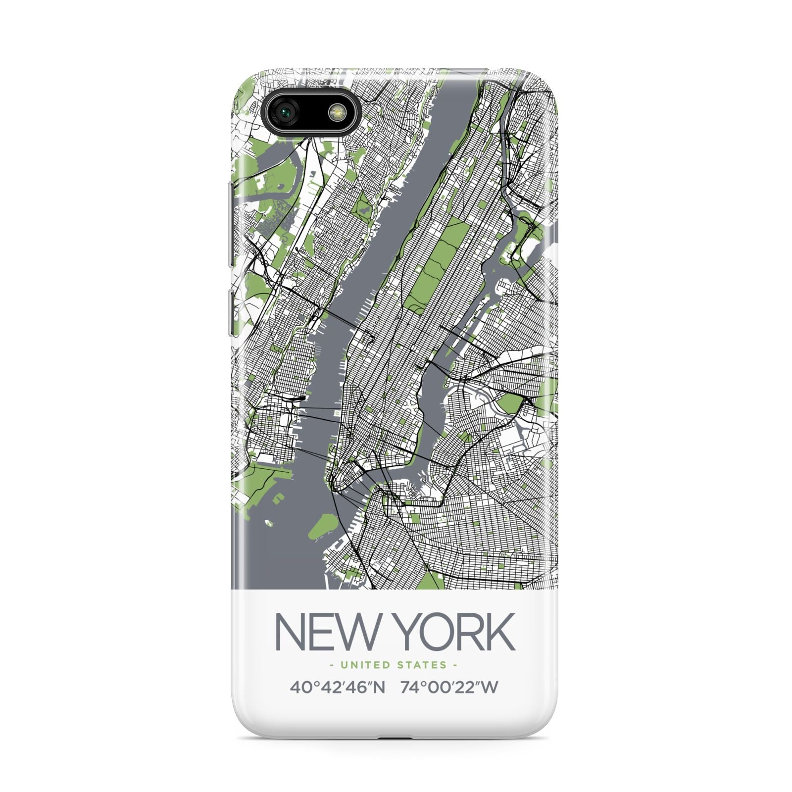 Map of New York Huawei Y5 Prime 2018 Phone Case