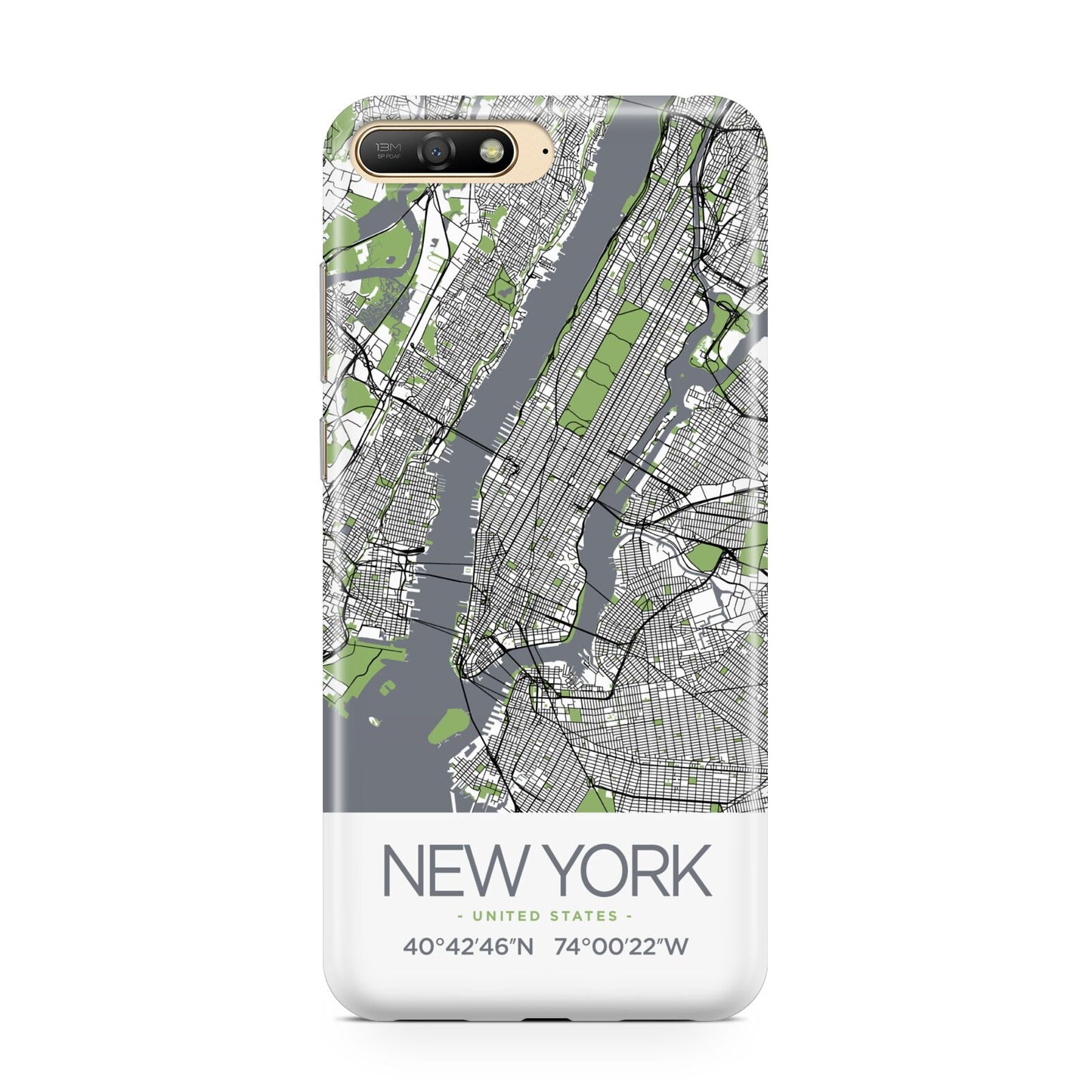 Map of New York Huawei Y6 2018