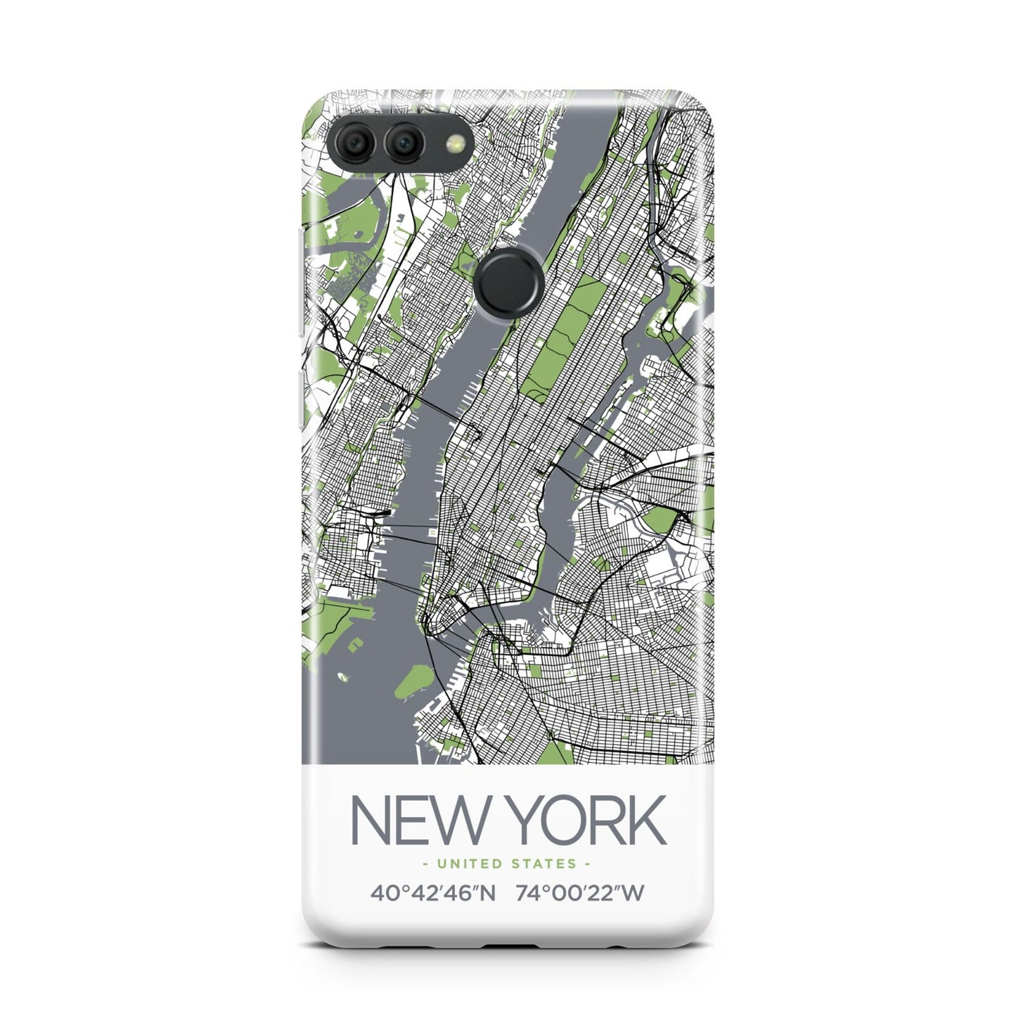 Map of New York Huawei Y9 2018